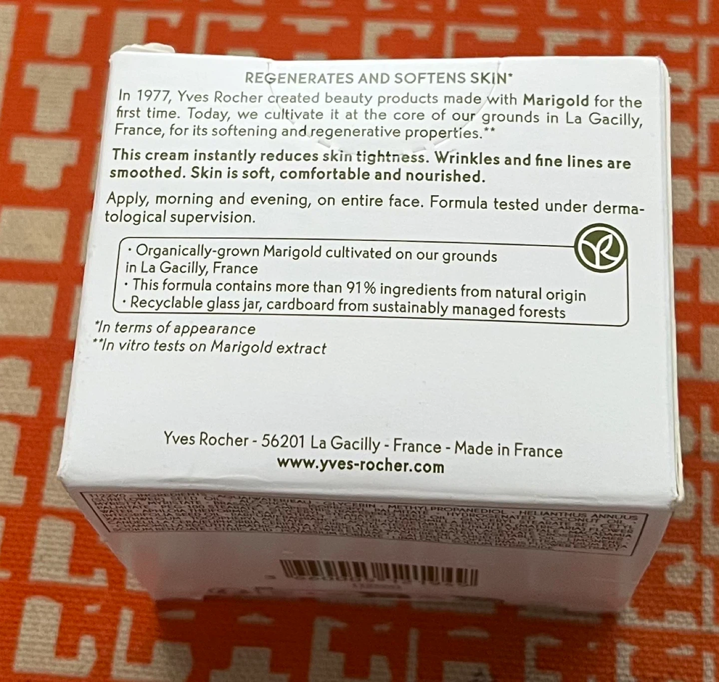 Yves Rocher Pure Calendula Regenerating Cream 50 ml - photo 2
