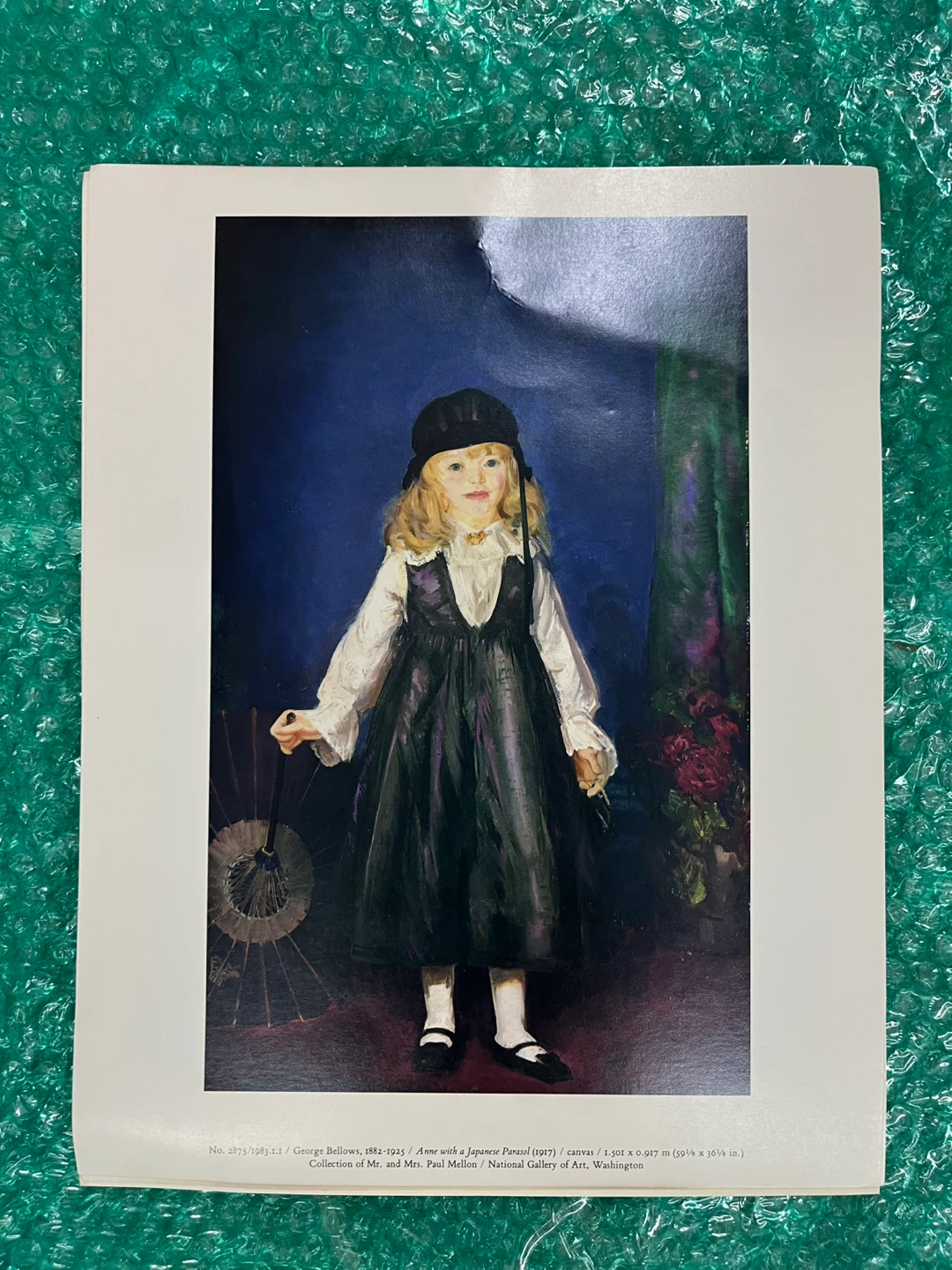 George Bellows "Anne with a Japanese Parasol" Print