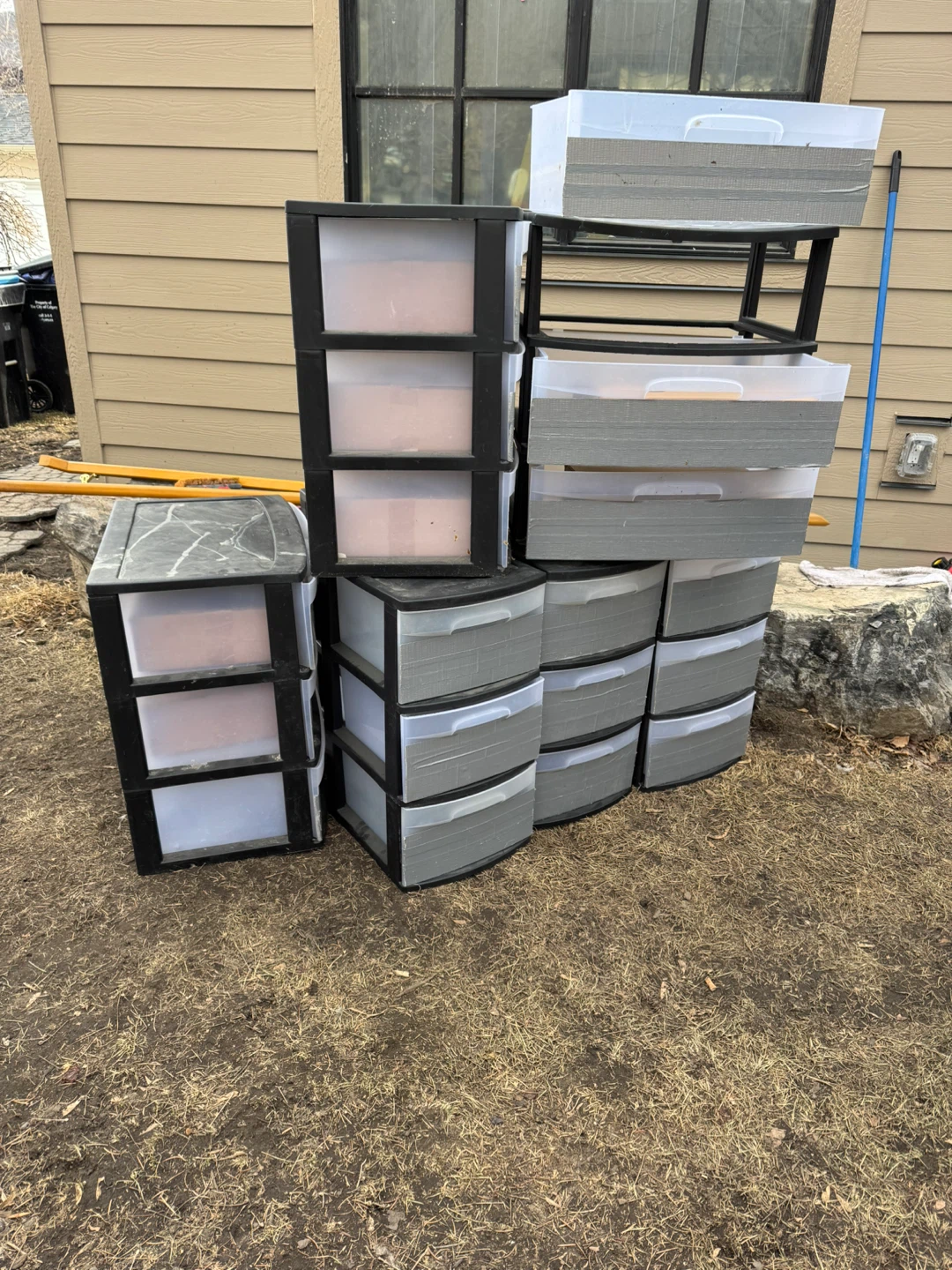 Plastic Storage Drawer Units