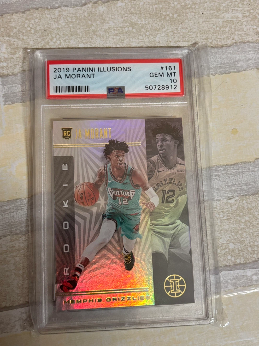 2019 Panini Illusions Ja Morant RC #161 PSA 10 Gem Mint