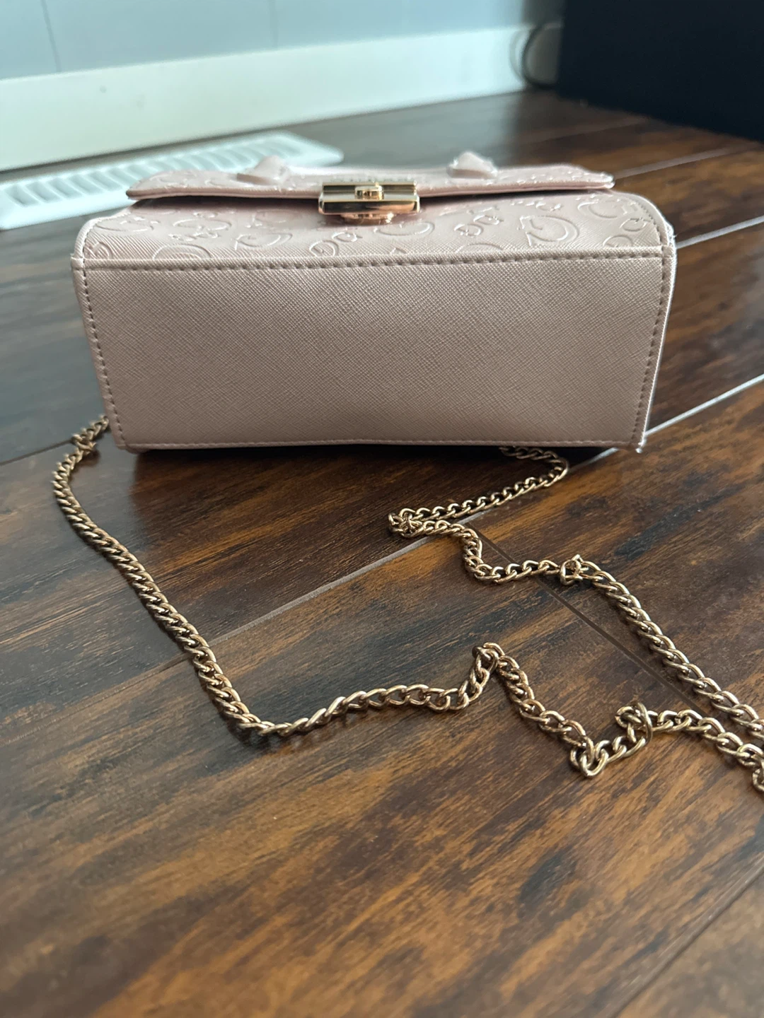 NEW***Guess Pink Mini Top Handle Bag with Chain - photo 3