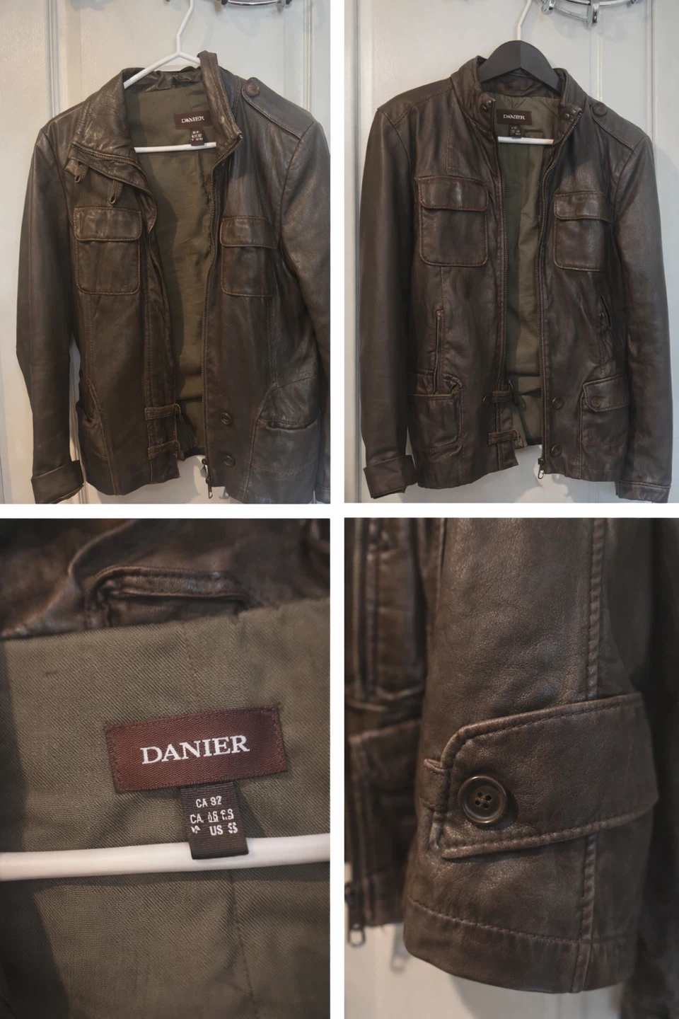 Danier Brown Leather Jacket