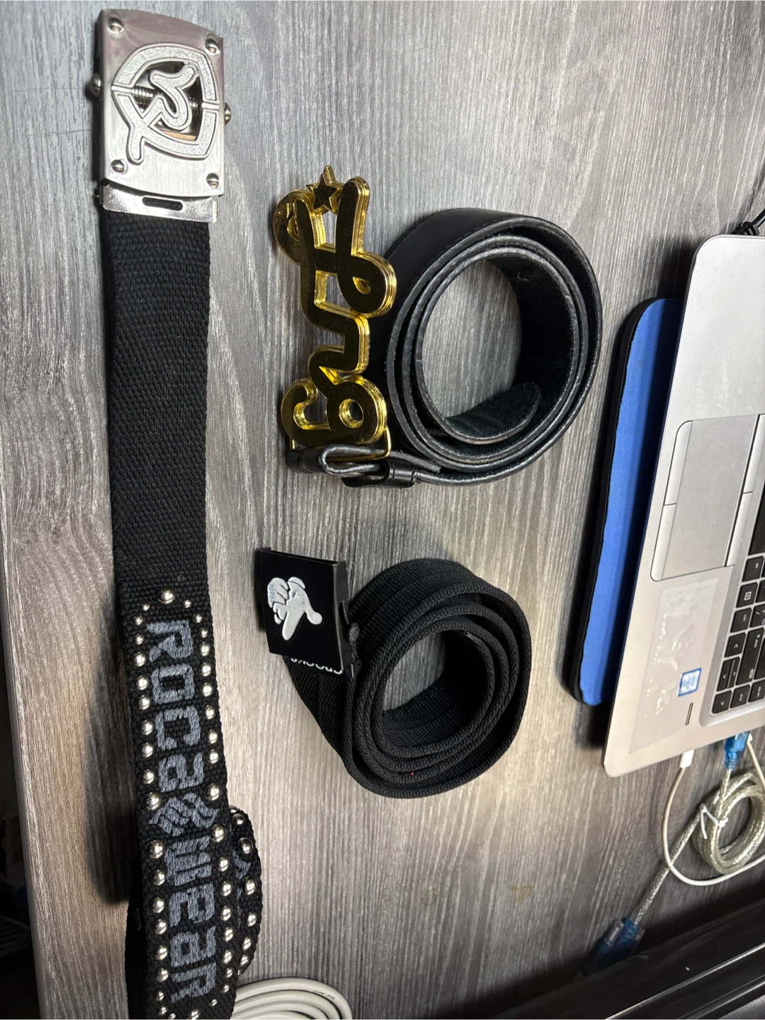 19.99 for  3 - Roc/ Lrg / Crooks & Castles  Belts