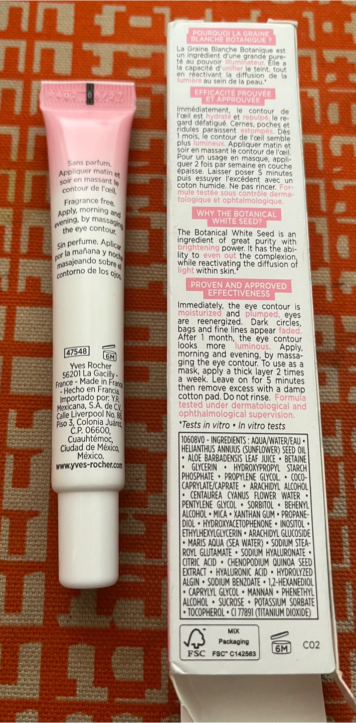 Yves Rocher Bright Botanical Brightening Eye Contour Cream 15ml - photo 2