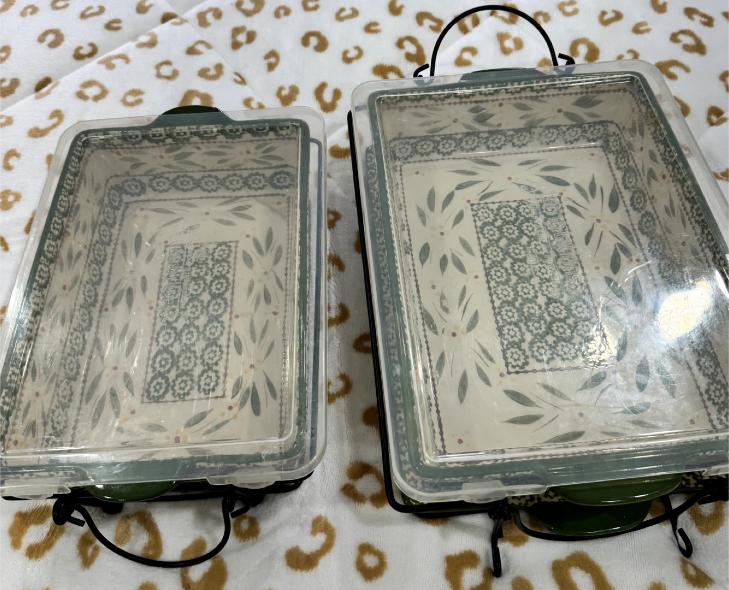 Set of 2 Ceramic Baking Dishes with Lids🏆 - photo 3