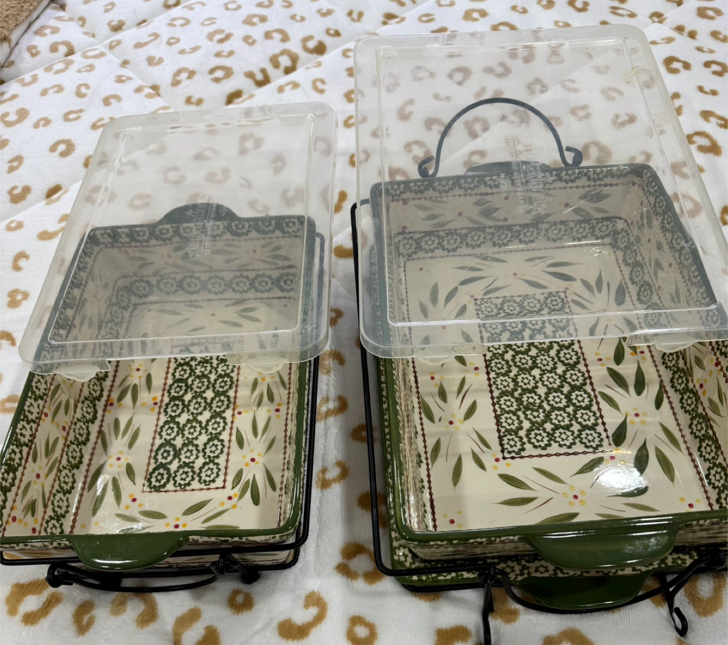 Set of 2 Ceramic Baking Dishes with Lids🏆 - photo 2