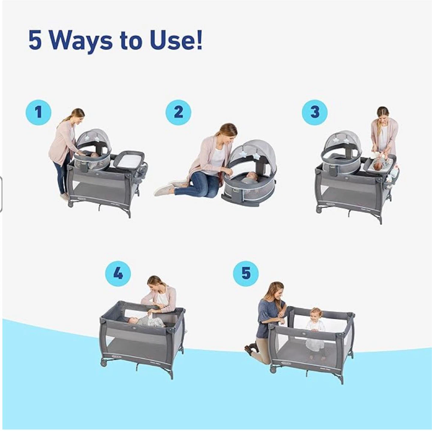 Graco Pack 'n Play Playard with Portable Bassinet - photo 3