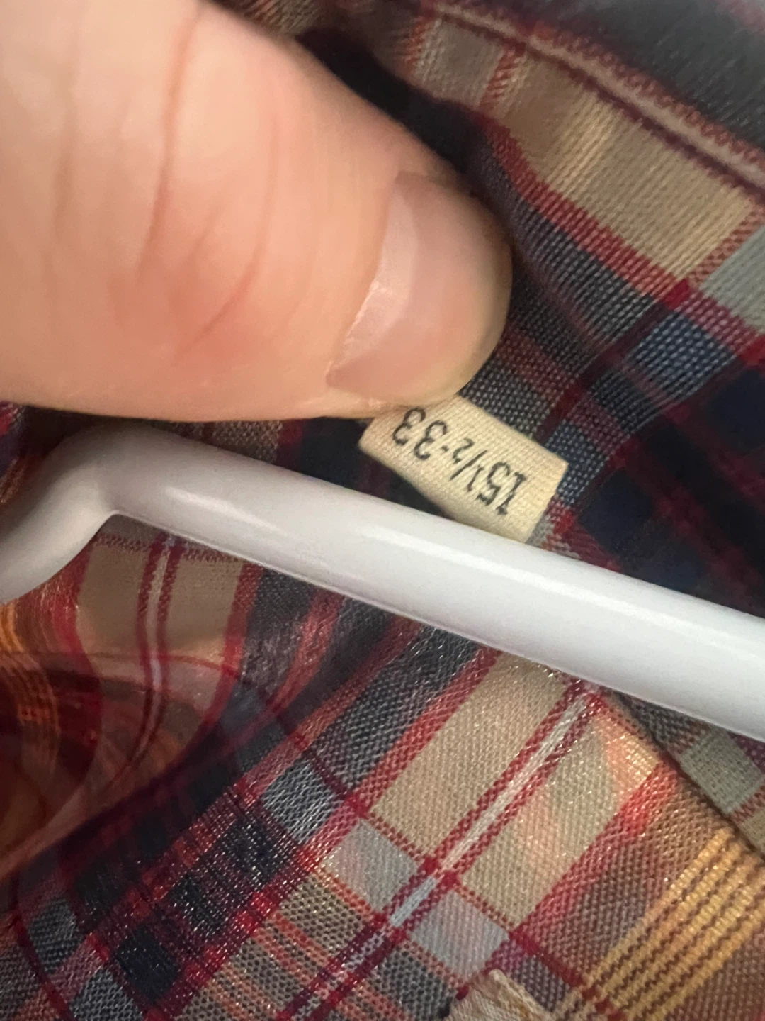 Levi's Plaid Western Shirt 15 1/2 - 33 - photo 3