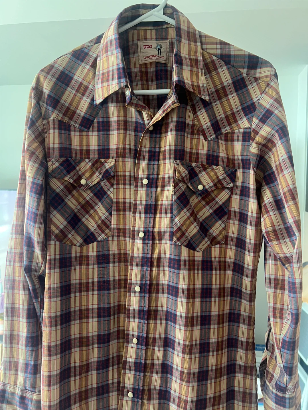 Levi's Plaid Western Shirt 15 1/2 - 33