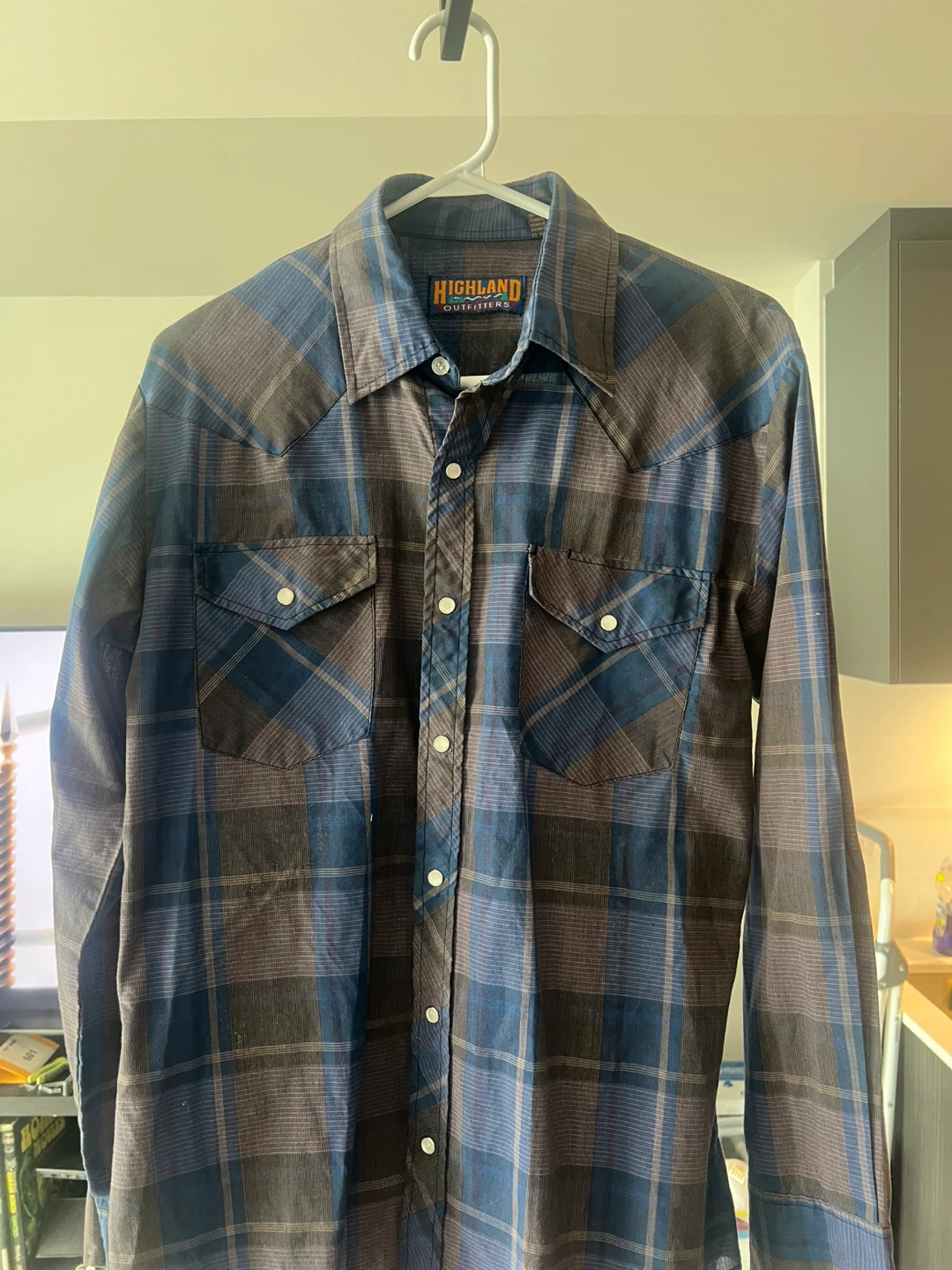 Highland Outfitters Plaid Long Sleeve Shirt