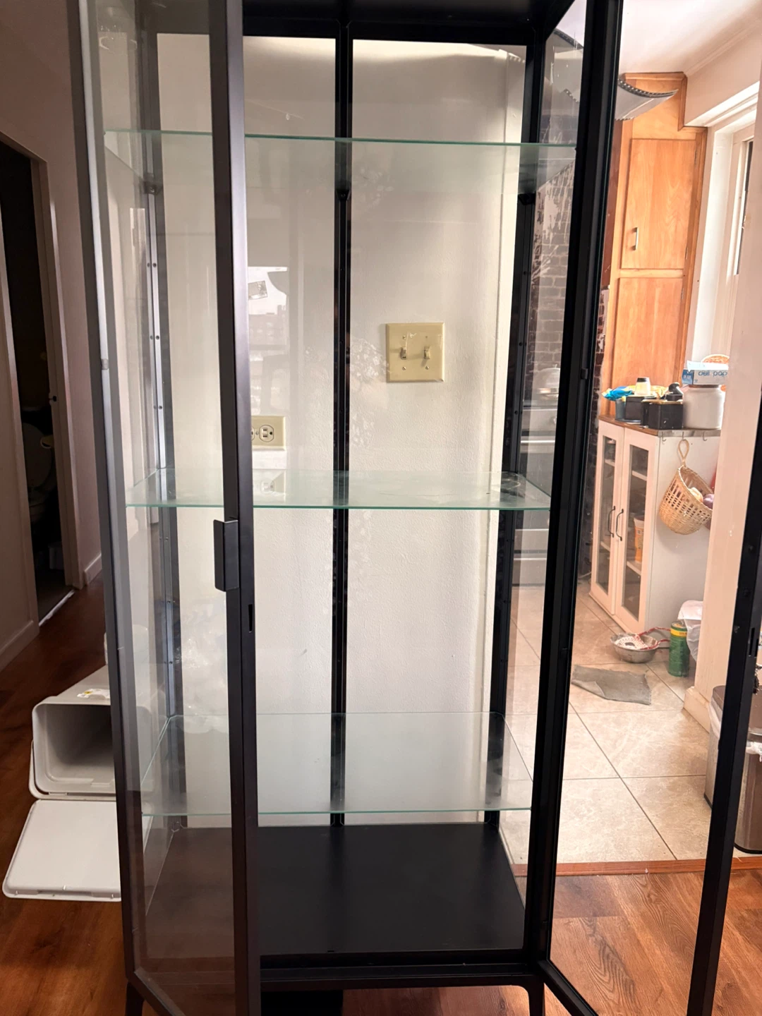 Glass Display Cabinet with Black Frame - photo 4