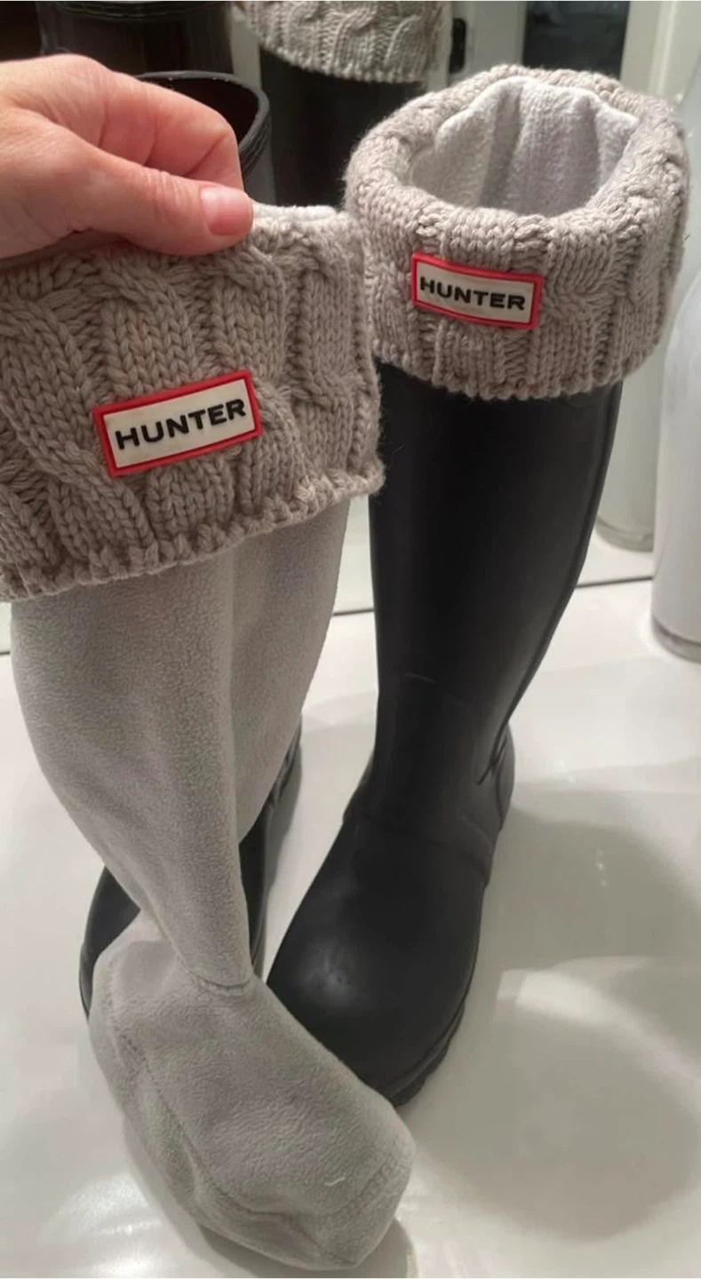 Hunter Boots Black Tall Rubber Rain Boots - photo 4
