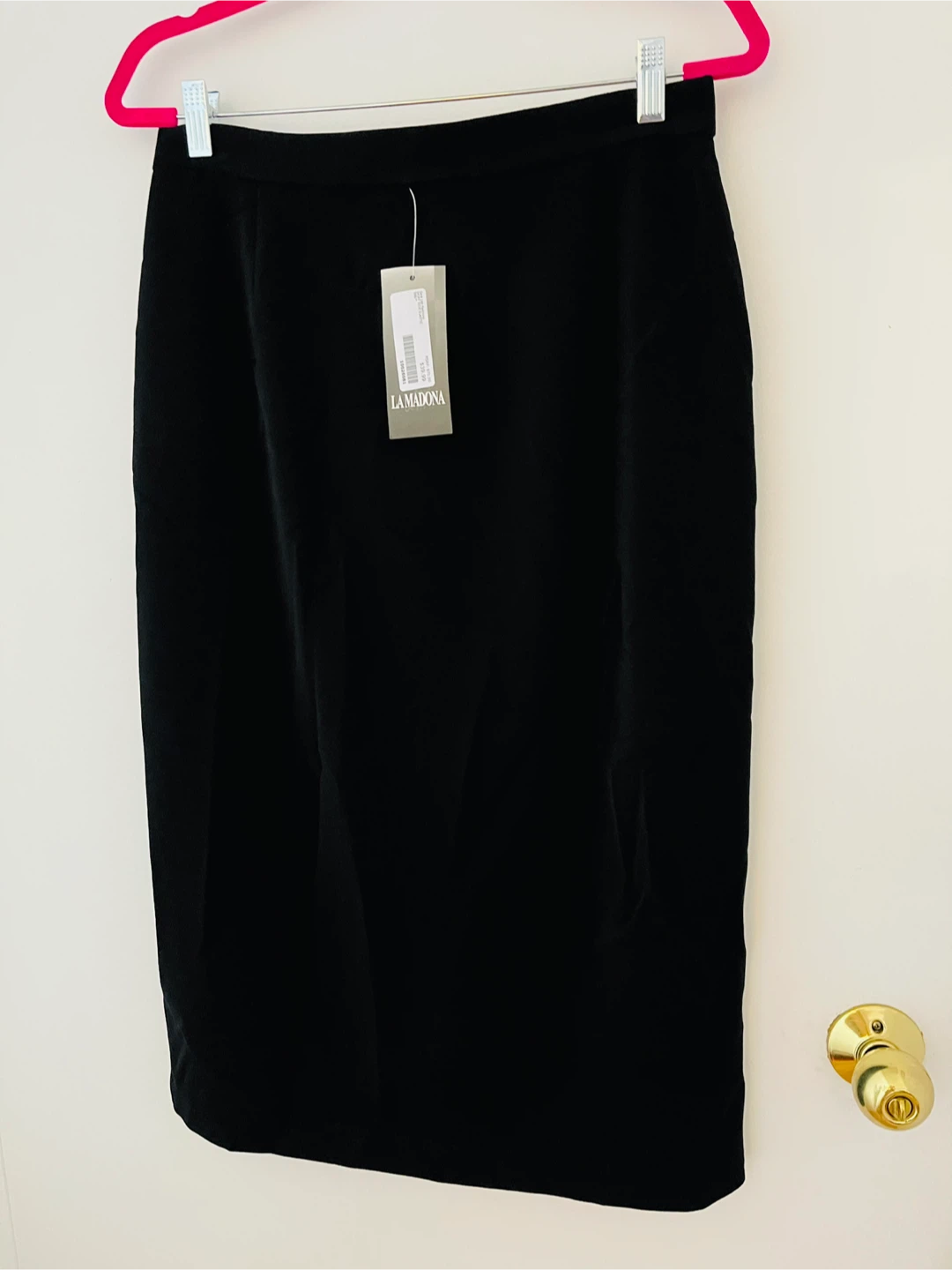 LA MADONA Black Pencil Skirt
