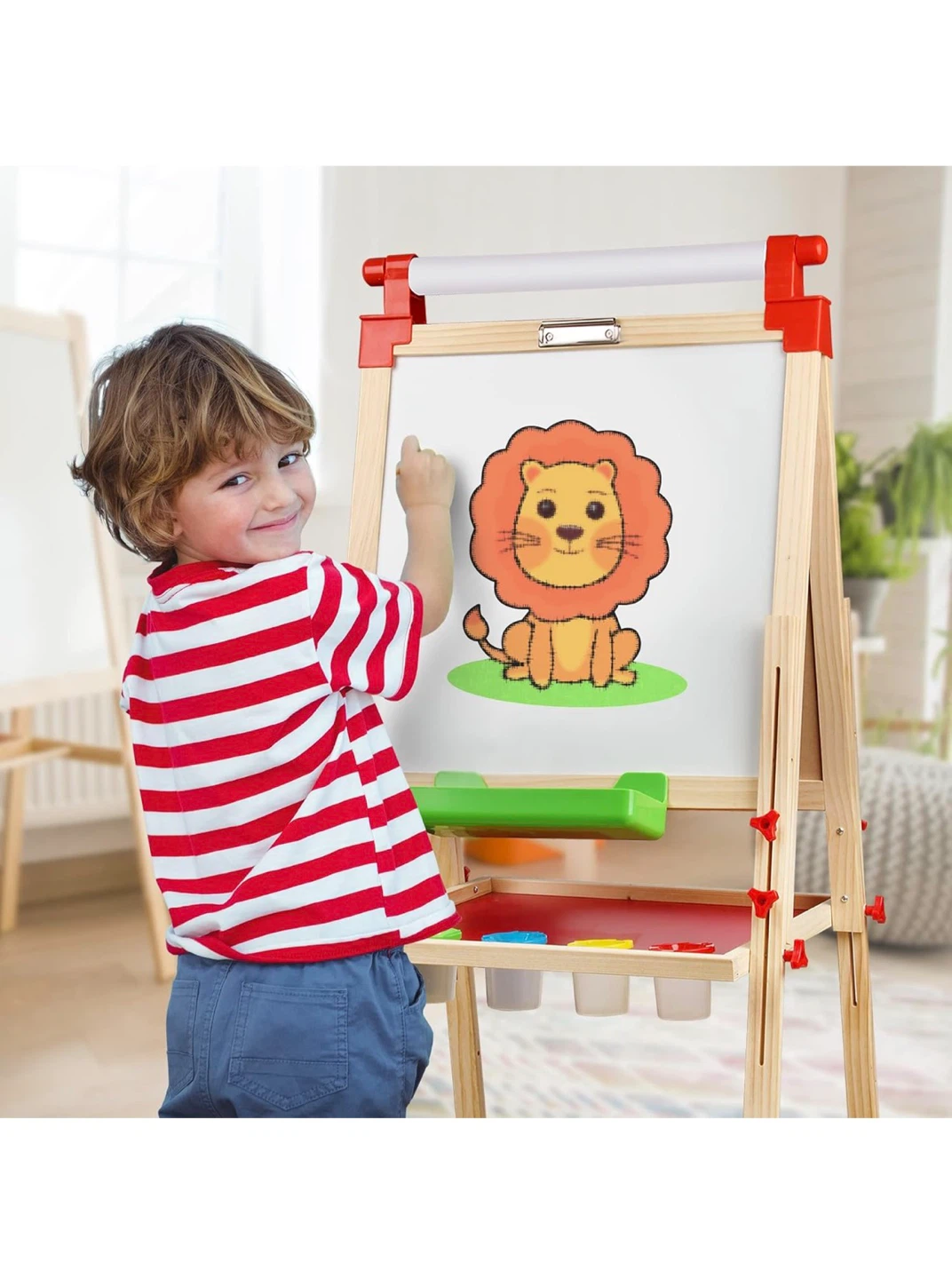 Joyooss 3-in-1 Kids Wooden Art Easel - photo 2