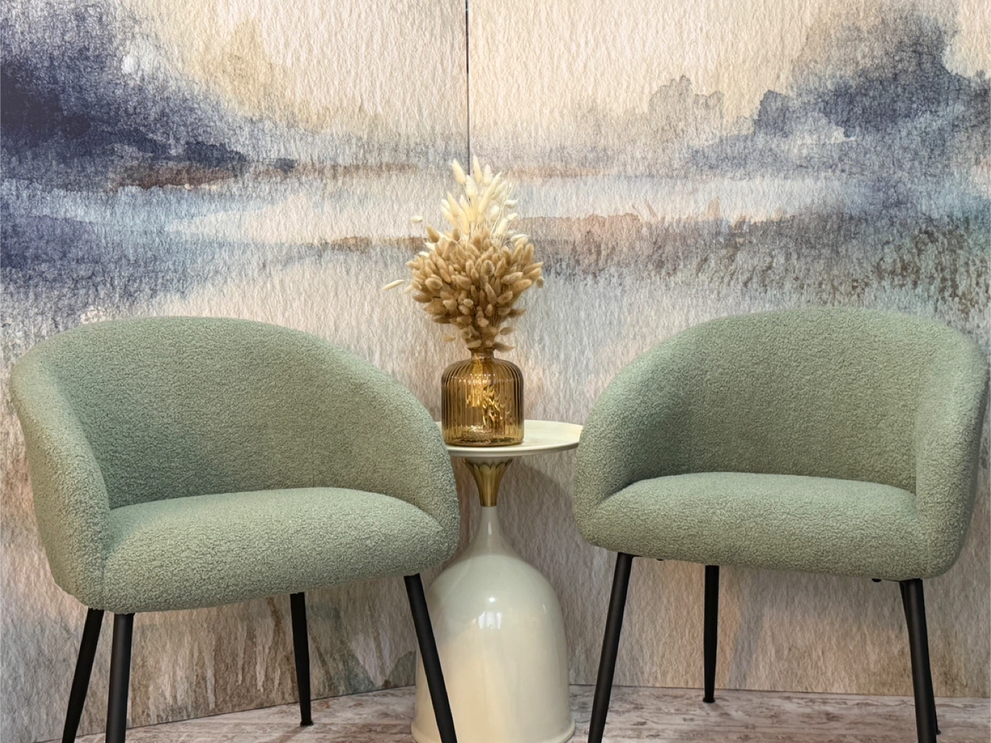 Boucle Modern Luxury Accent  Chairs set of 2 - photo 2