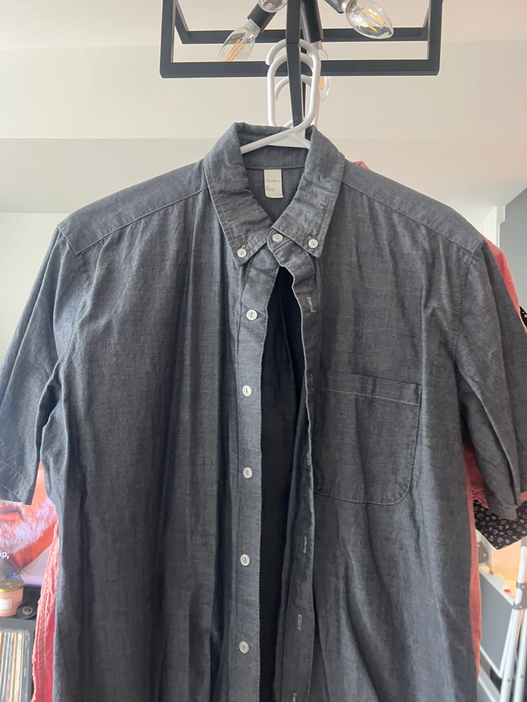 American Apparel Chambray Button-Down Shirt - Medium