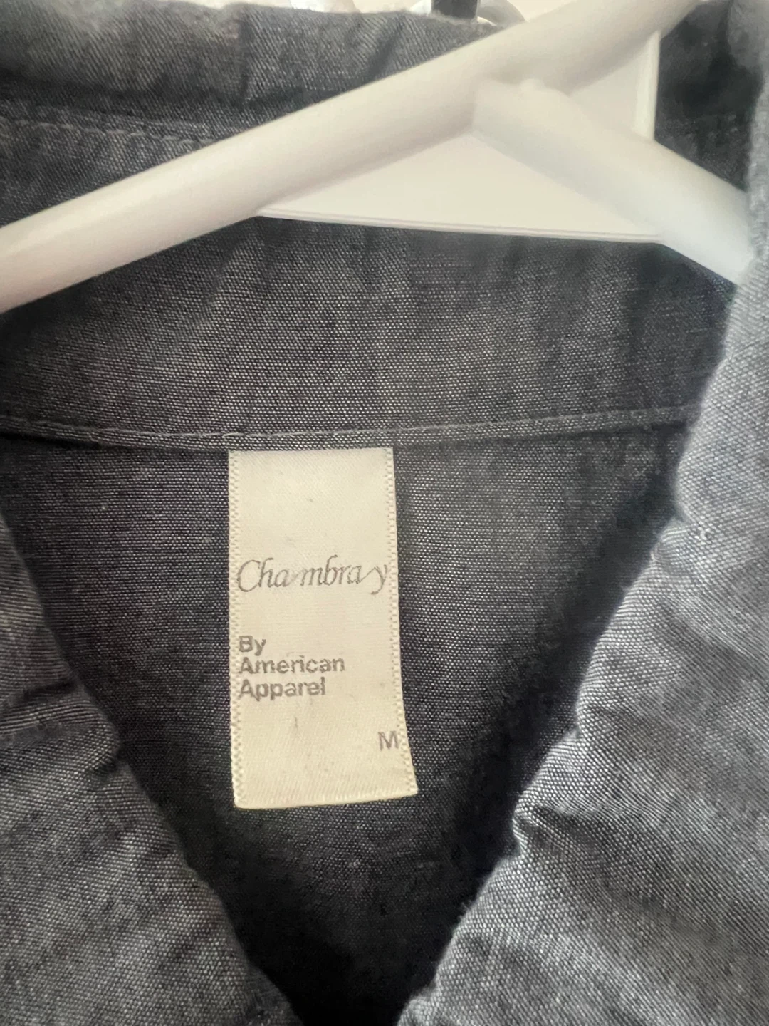 American Apparel Chambray Button-Down Shirt - Medium - photo 2