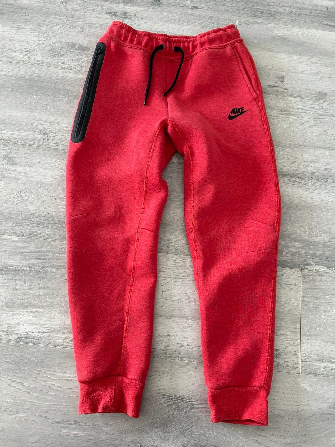 🏆 Nike Tech Fleece Jogger Pants Red Size Medium