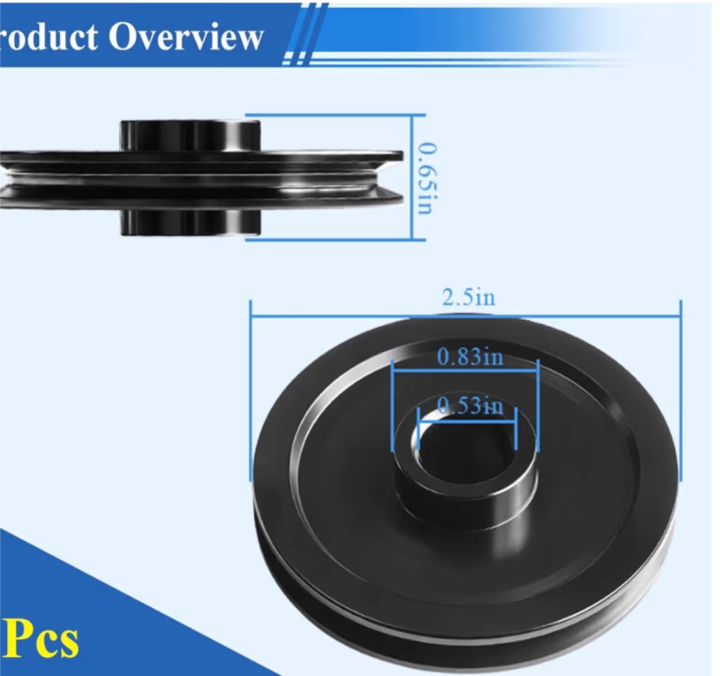 Garage Door Opener Idler Pulley 2.5” - photo 2