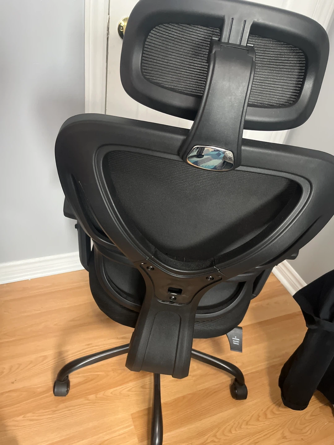 Black Ergonomic Office Chair with Headrest - photo 2