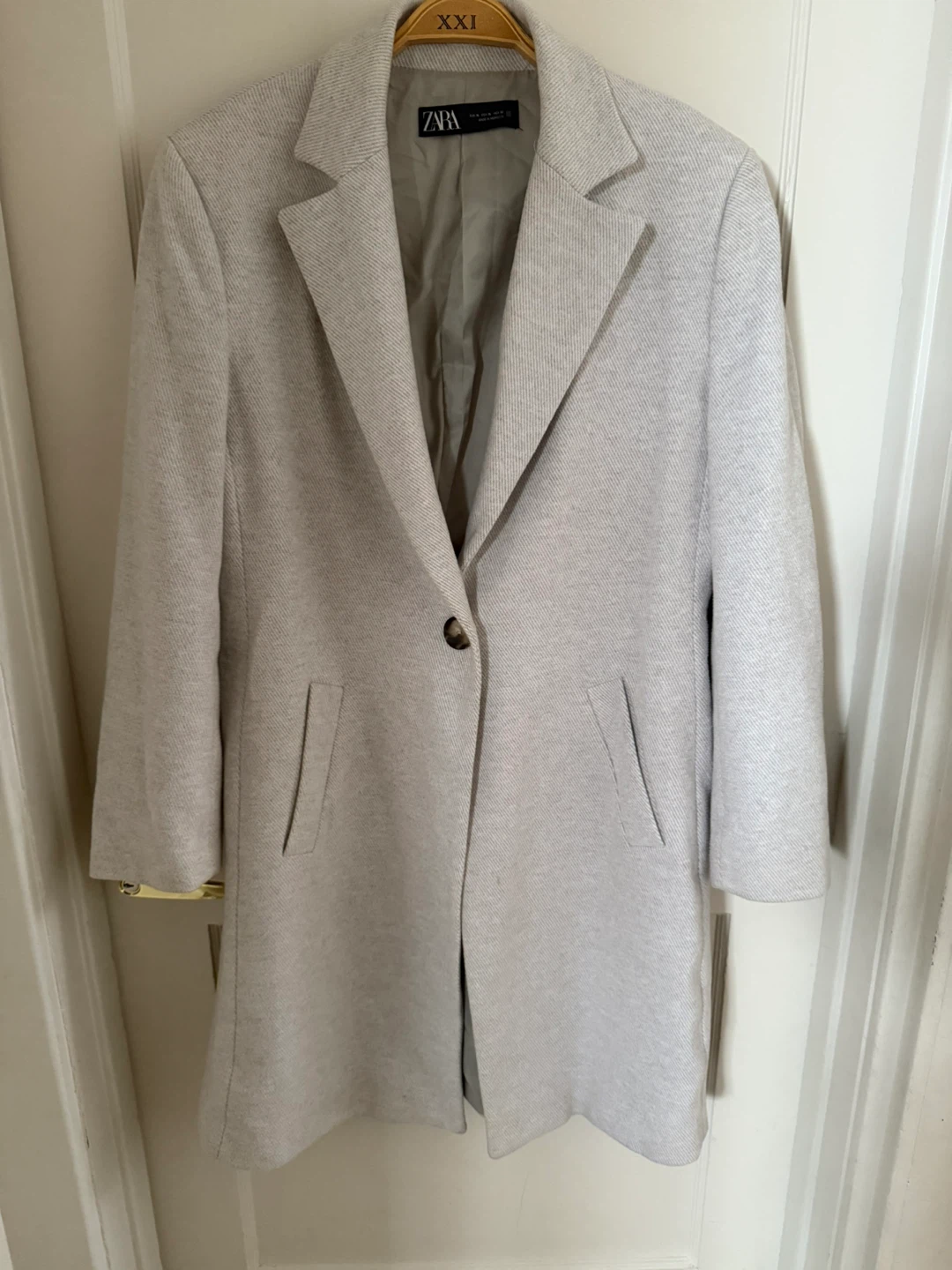Zara Herringbone Coat - XL