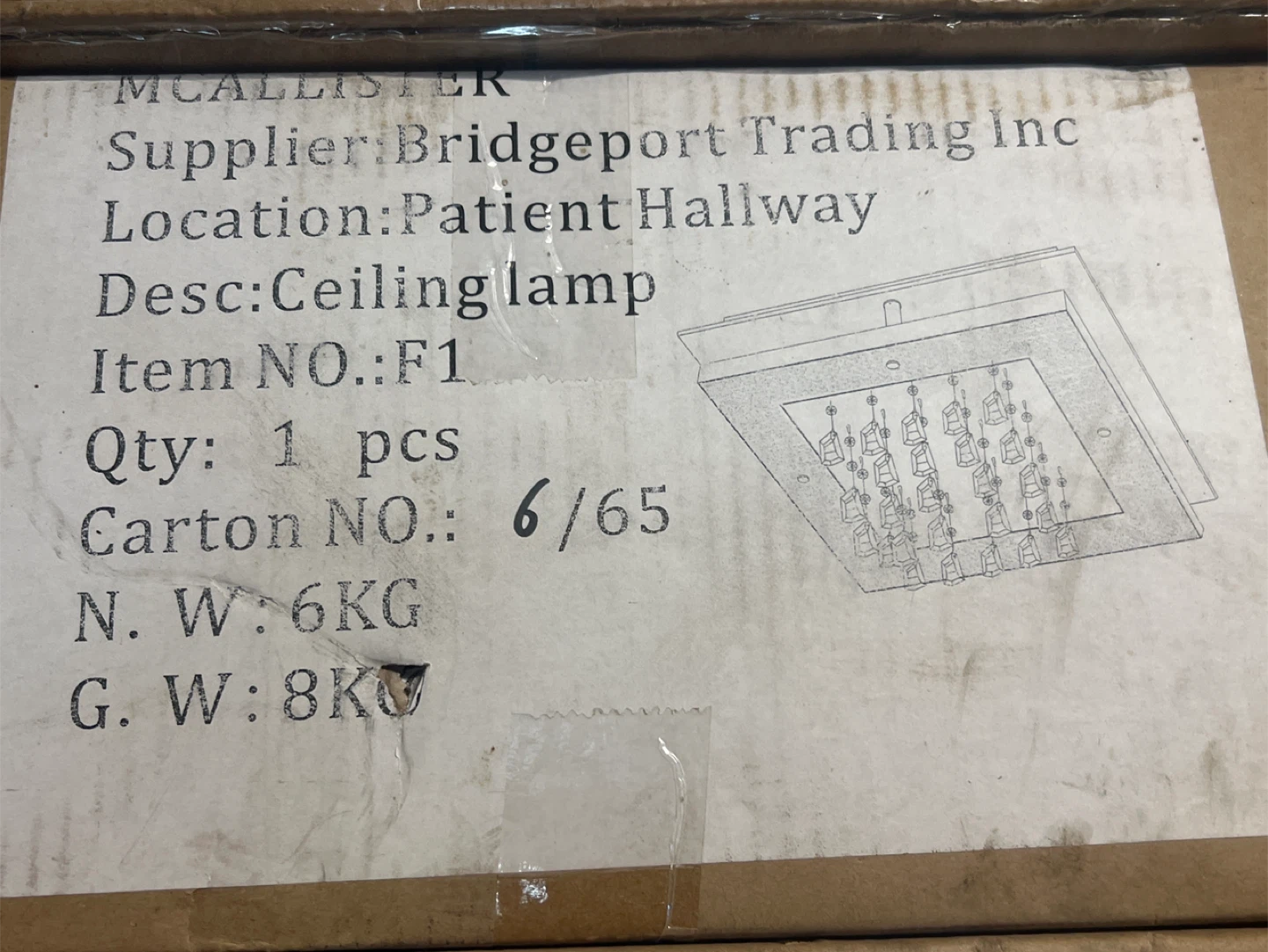 MCALLISTER Ceiling Lamp - Patient Hallway Fixture - photo 3