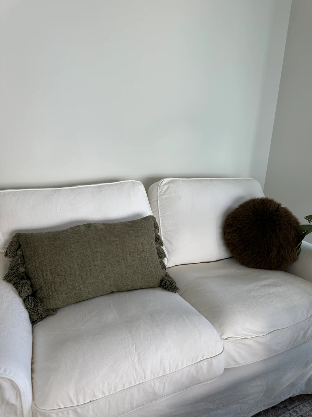 White Sofa with Removable Slipcover - photo 4