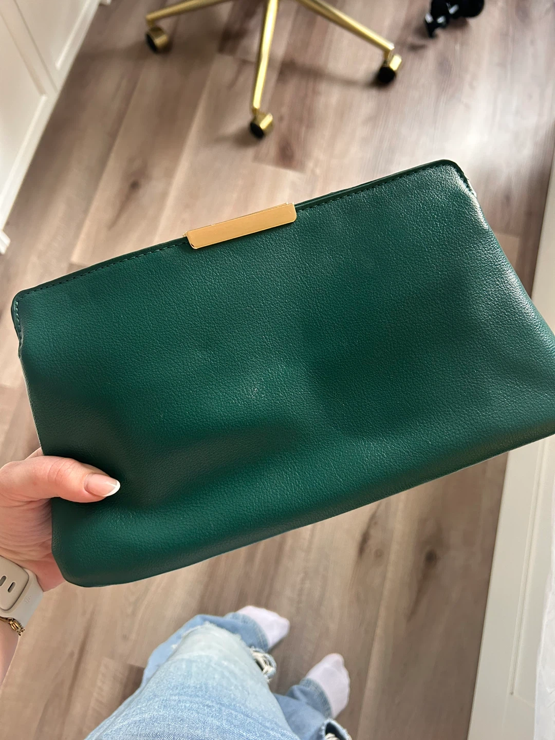 Forest Green Clutch/Shoulder Bag