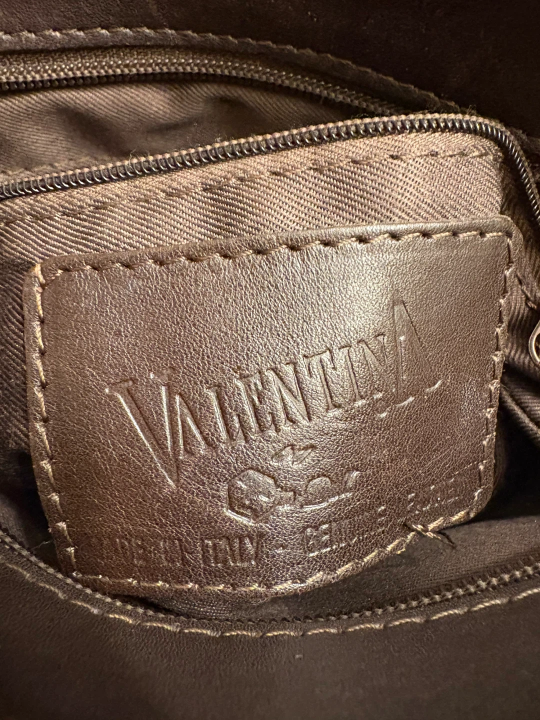 Valentina Chestnut Brown Leather Crossbody Bag - photo 3