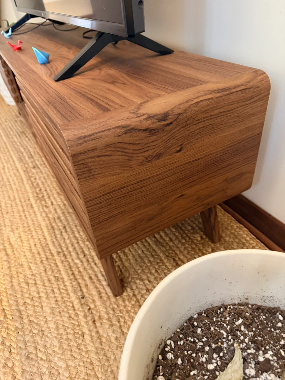 Mid-Century Modern Wood TV Stand - photo 3