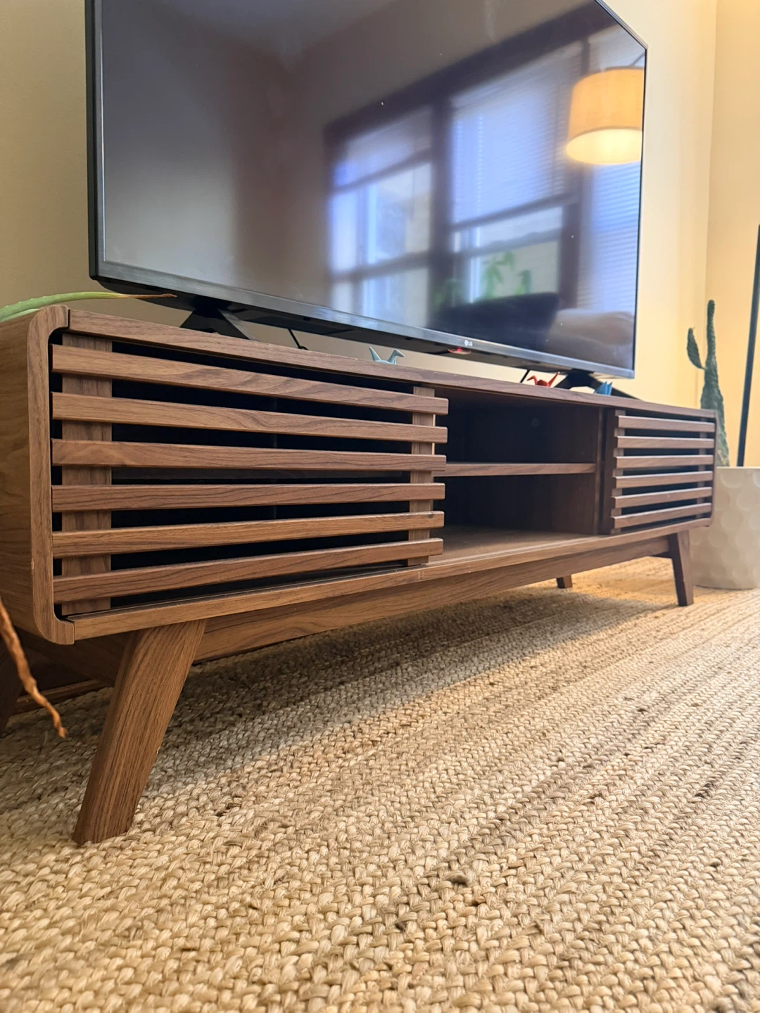 Mid-Century Modern Wood TV Stand