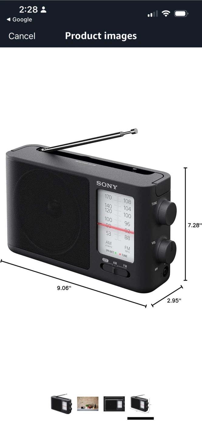 New Sony AM/FM Portable Radio - photo 3