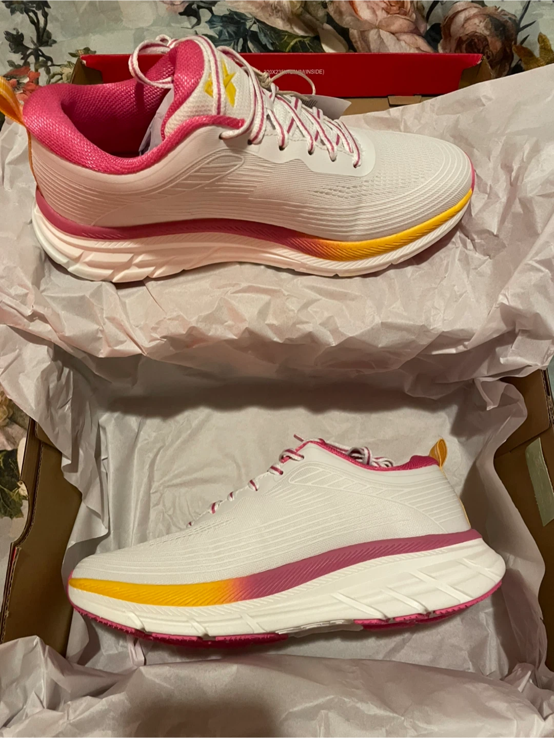 Reebok Road Strider Femmes Chaussures Course Blanc/Rose 10