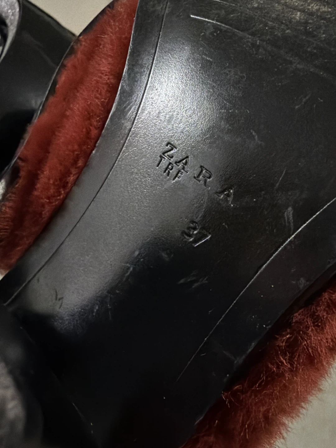 ZARA TRF Faux Fur Heeled Slides 🏆 - photo 4