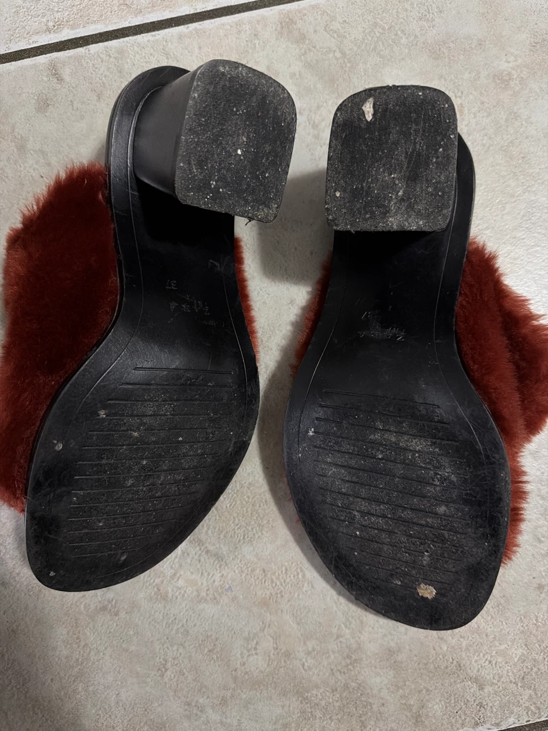 ZARA TRF Faux Fur Heeled Slides 🏆 - photo 3