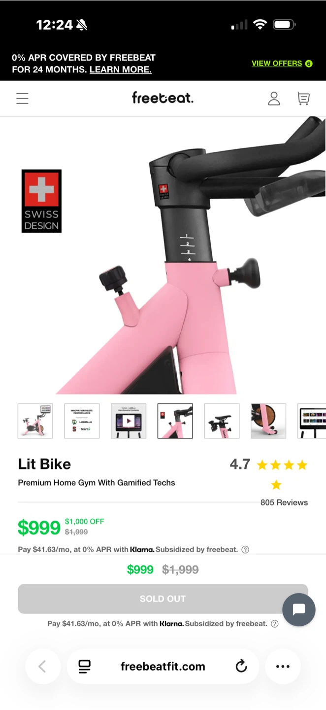Freebeat Lit Bike Premium Home Gym - photo 2