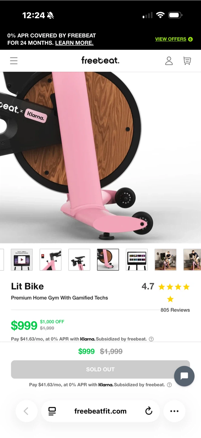 Freebeat Lit Bike Premium Home Gym - photo 4