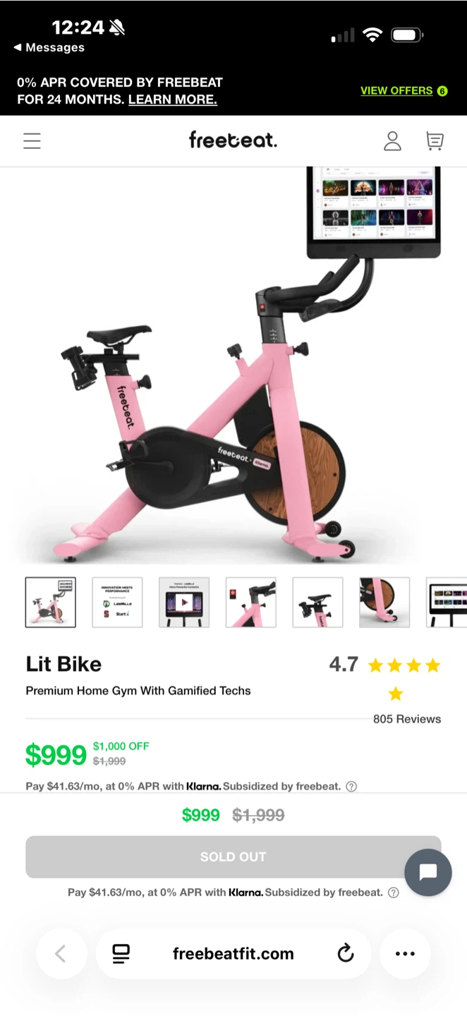 Freebeat Lit Bike Premium Home Gym