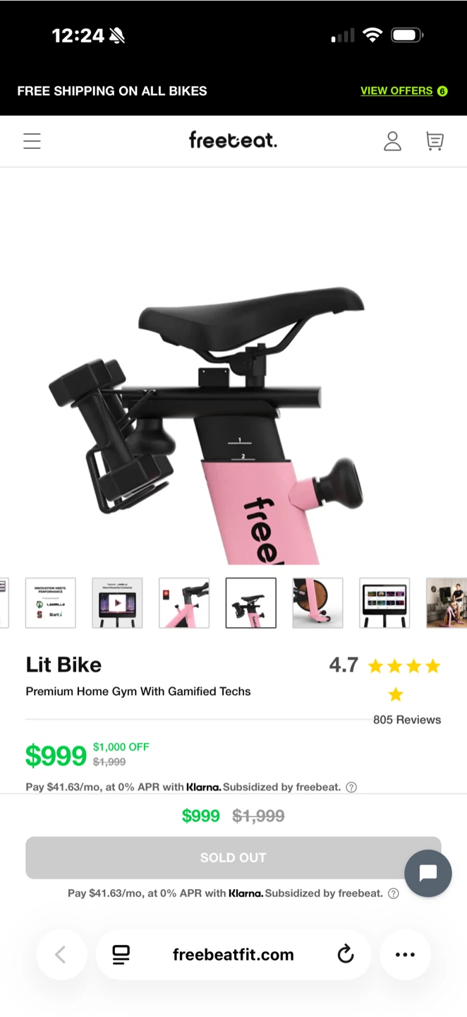 Freebeat Lit Bike Premium Home Gym - photo 3