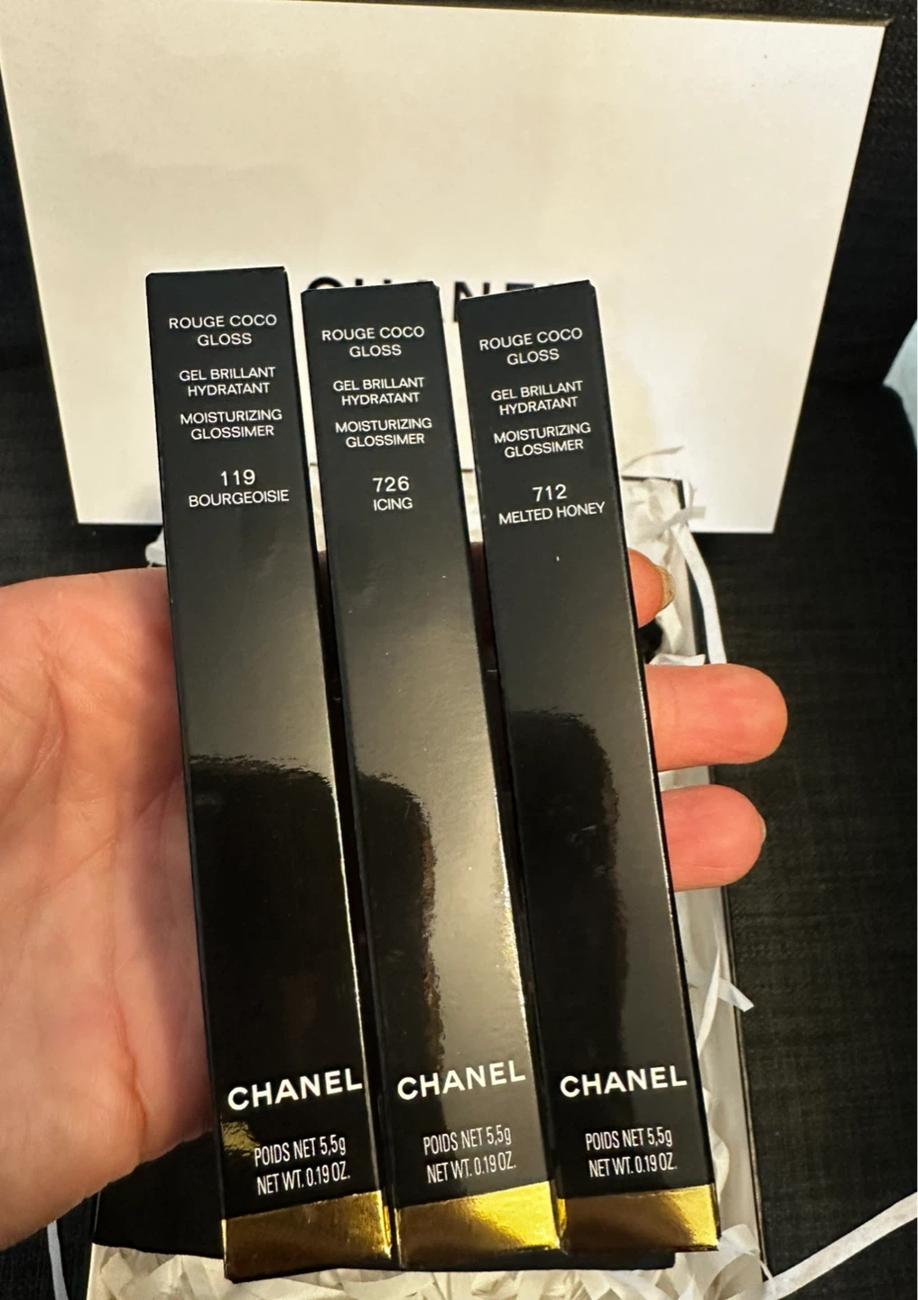 Chanel New in Box Rouge Coco Gloss Moisturizing Lip Gloss Set - photo 2