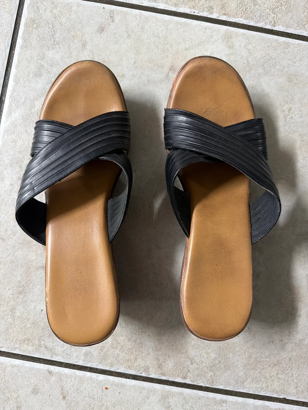 Black Wedge Sandals 🏆