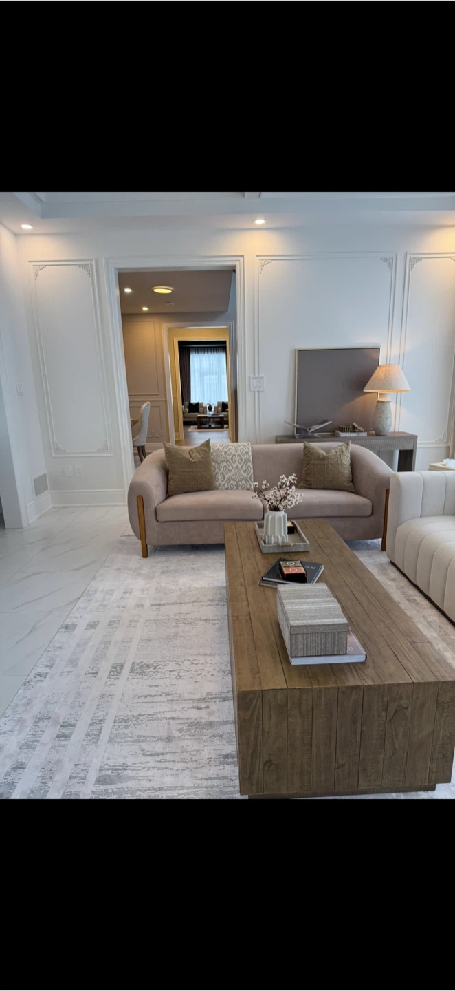 Sofa set with coffee table