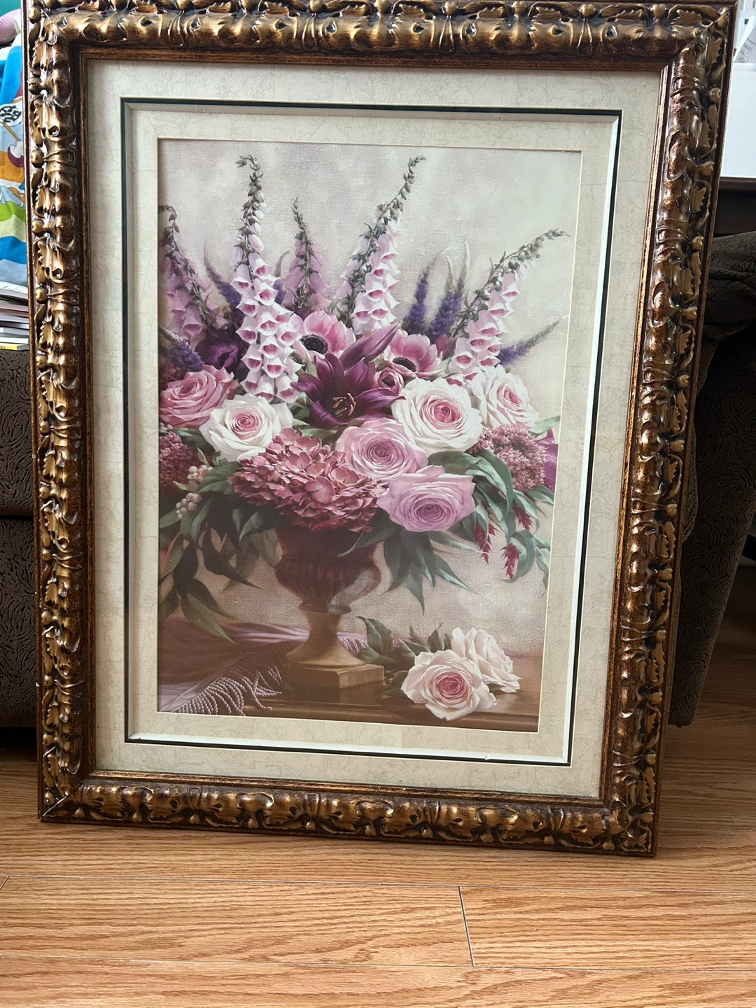 Large Framed Floral Wall Art  78cm *61cm