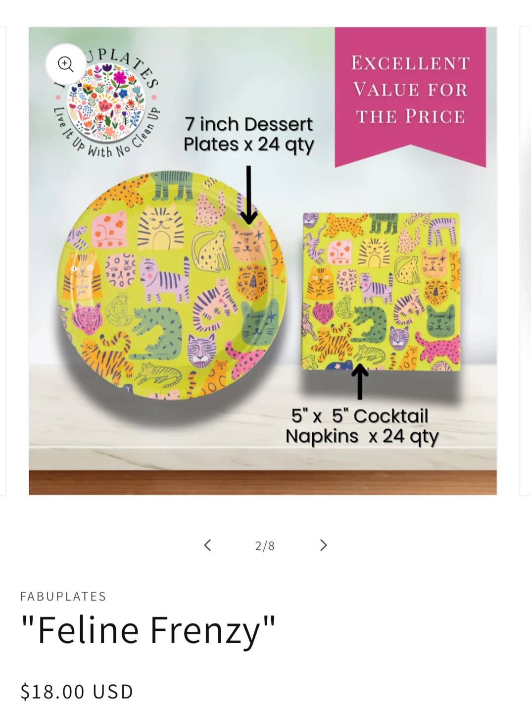 48 pc Premium Paper Plates & Napkin Set 🏆 - photo 3