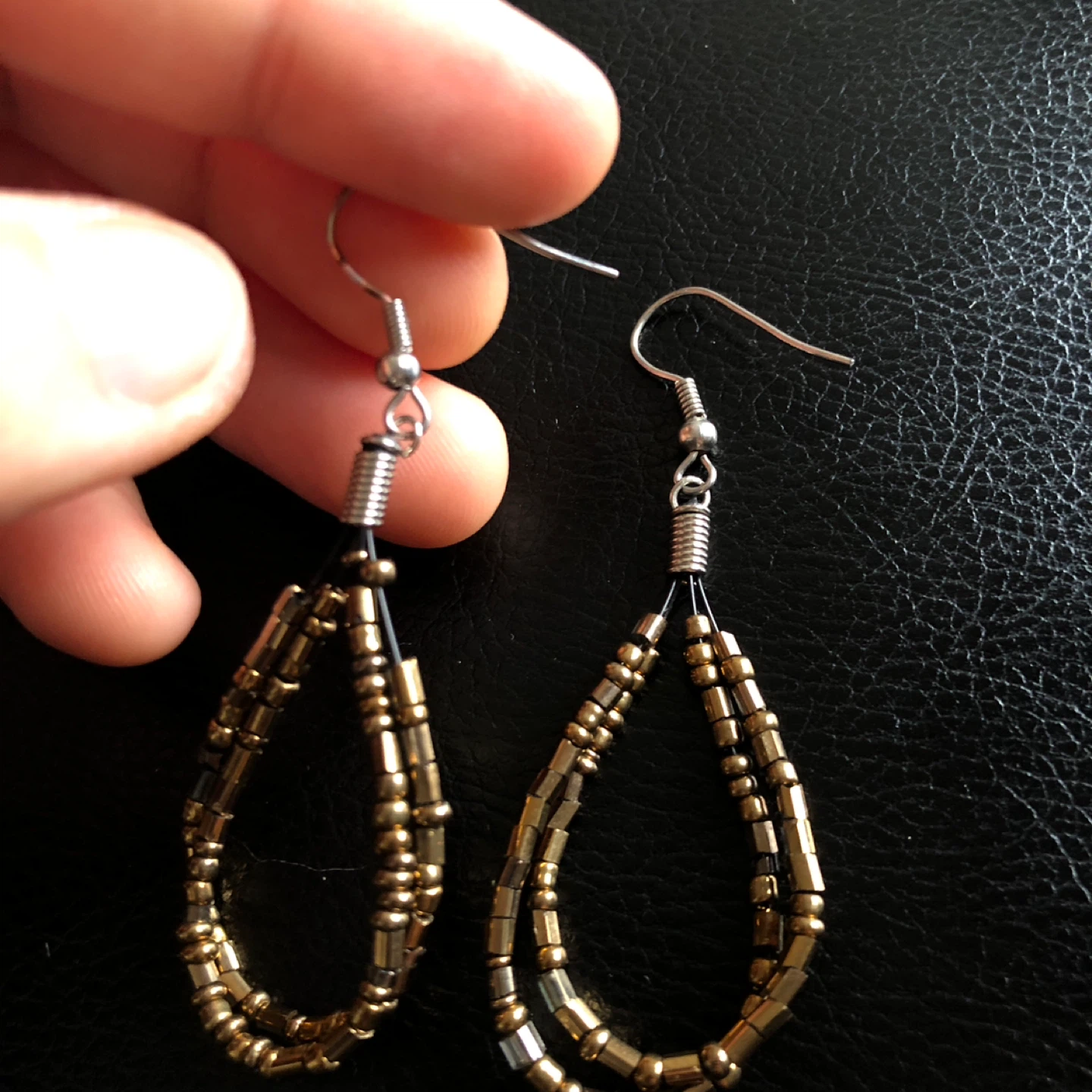 Beaded Teardrop Earrings - photo 3