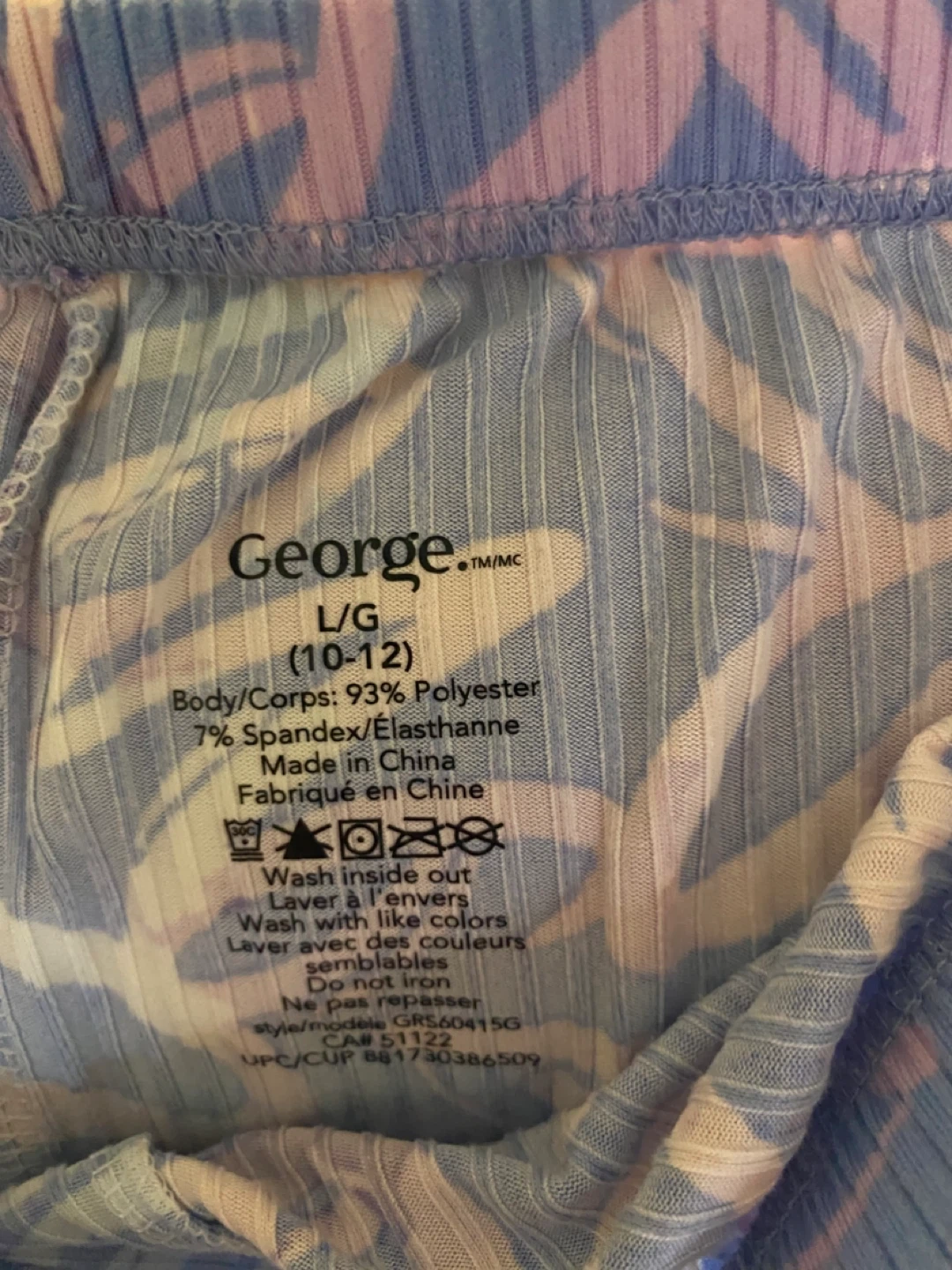 George Girls 2pc Pajama Set L/G (10-12) Blue - photo 3