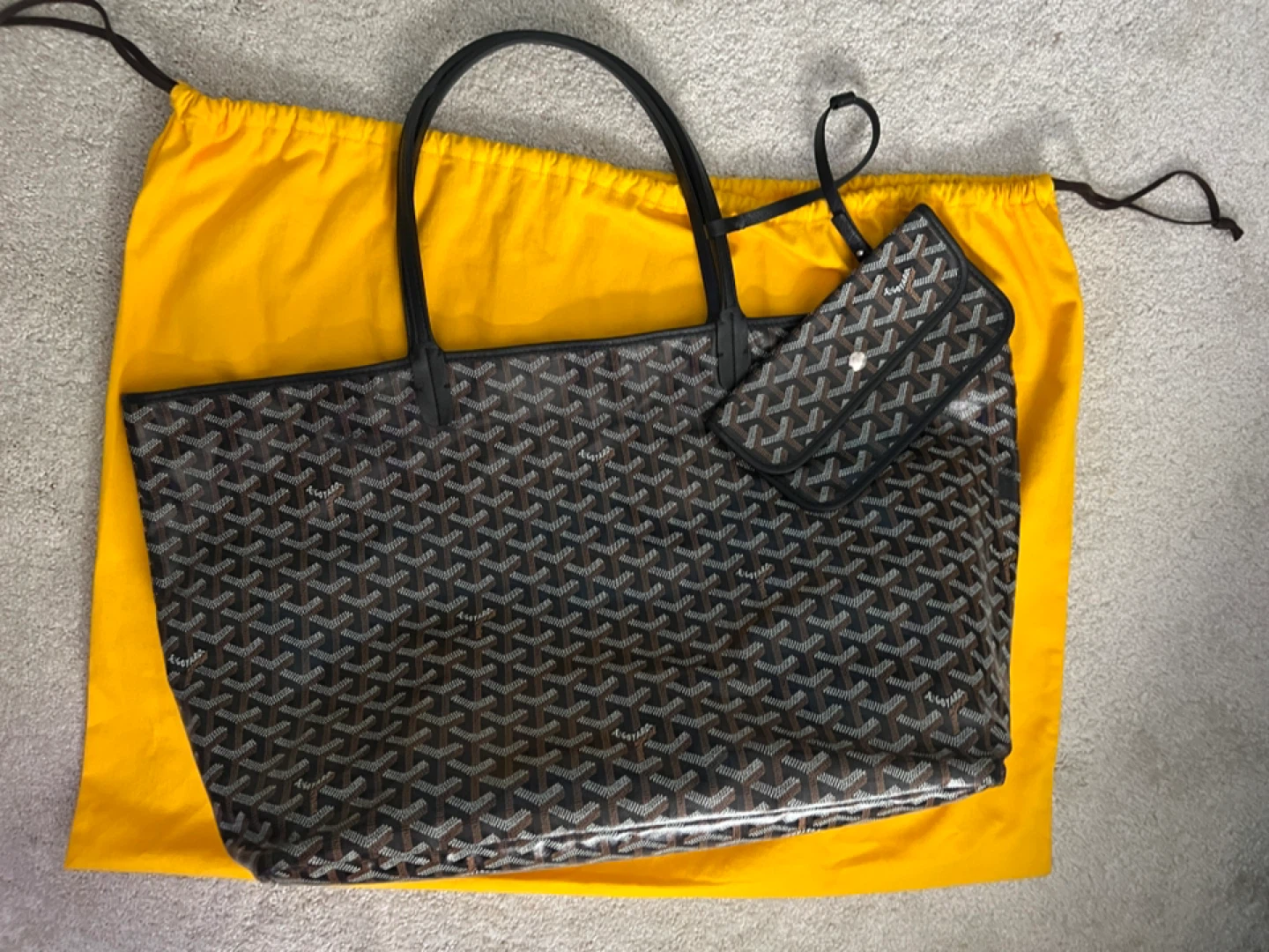 Goyard Saint Louis Tote Bag Black GM