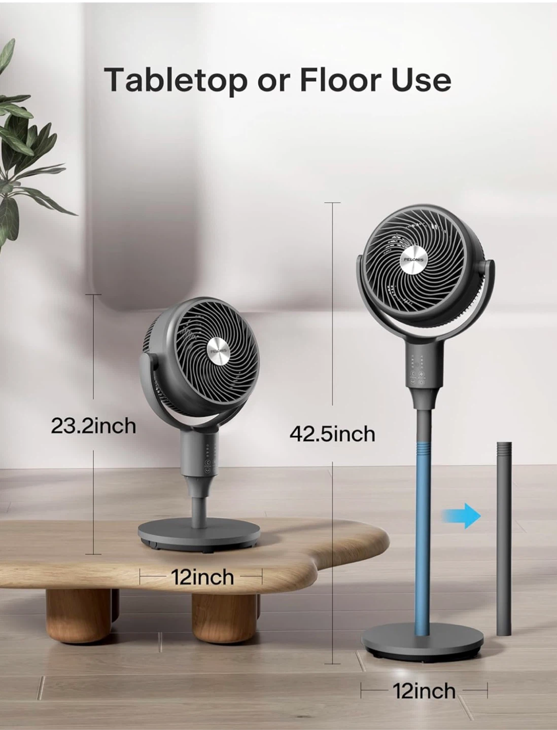 Pelonis 4-in-1 Pedestal Fan 🏆 - photo 5