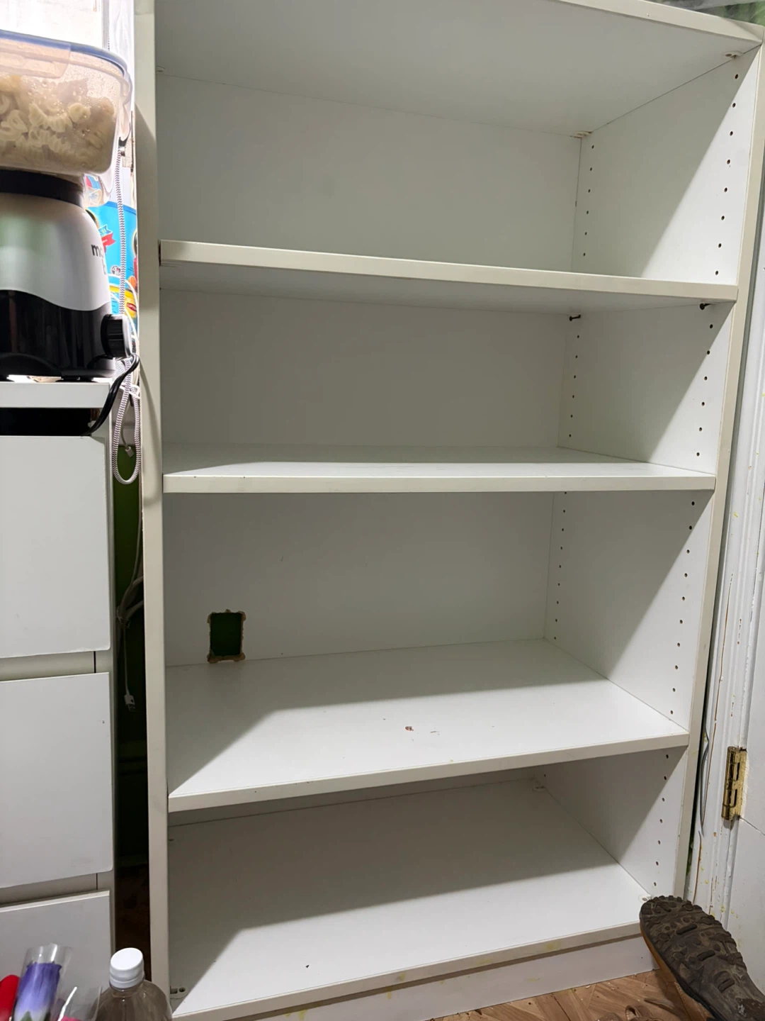 White 4-Shelf Bookshelf