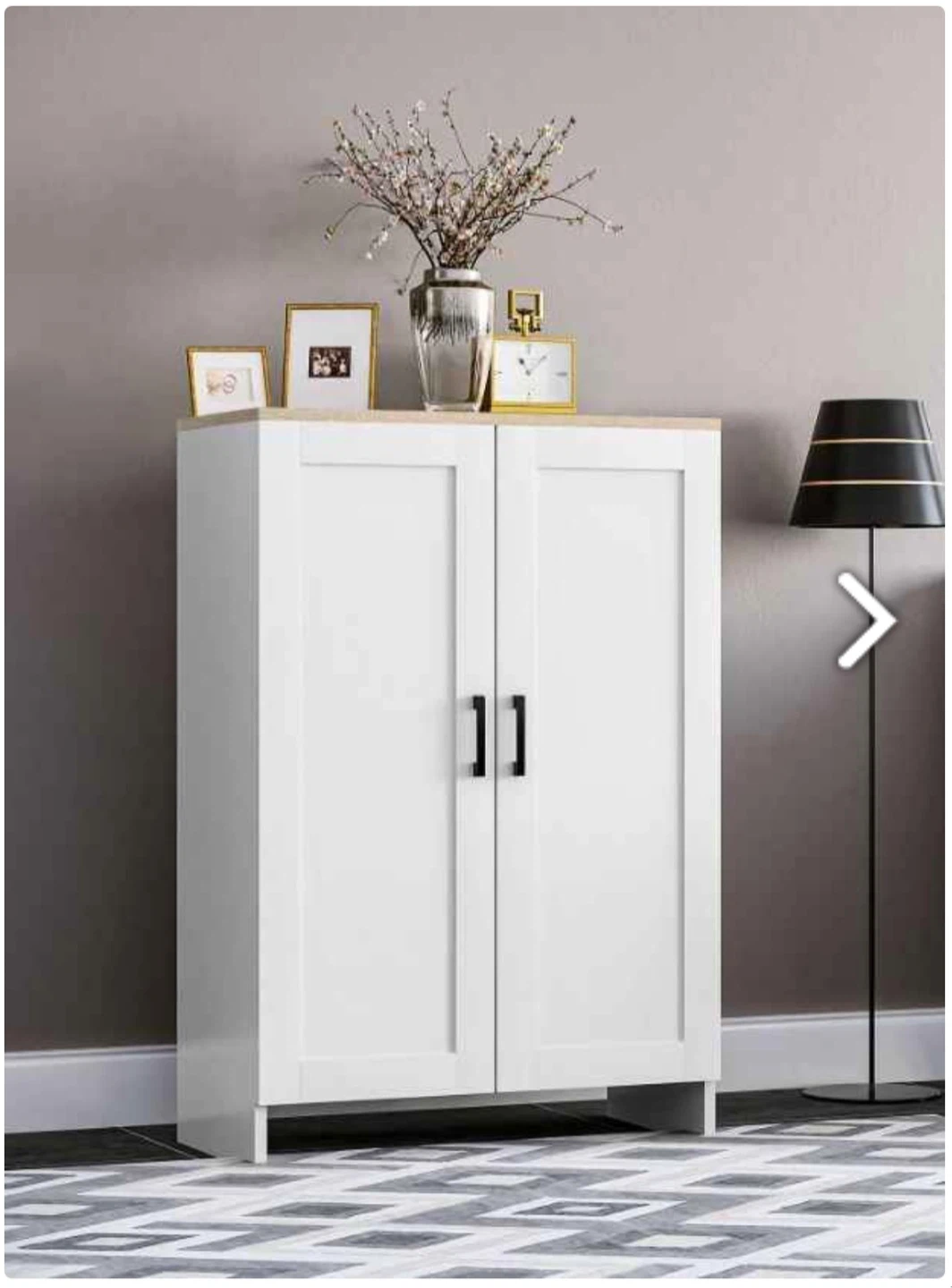 HOMCOM White 2-Door Storage Cabinet 🥕